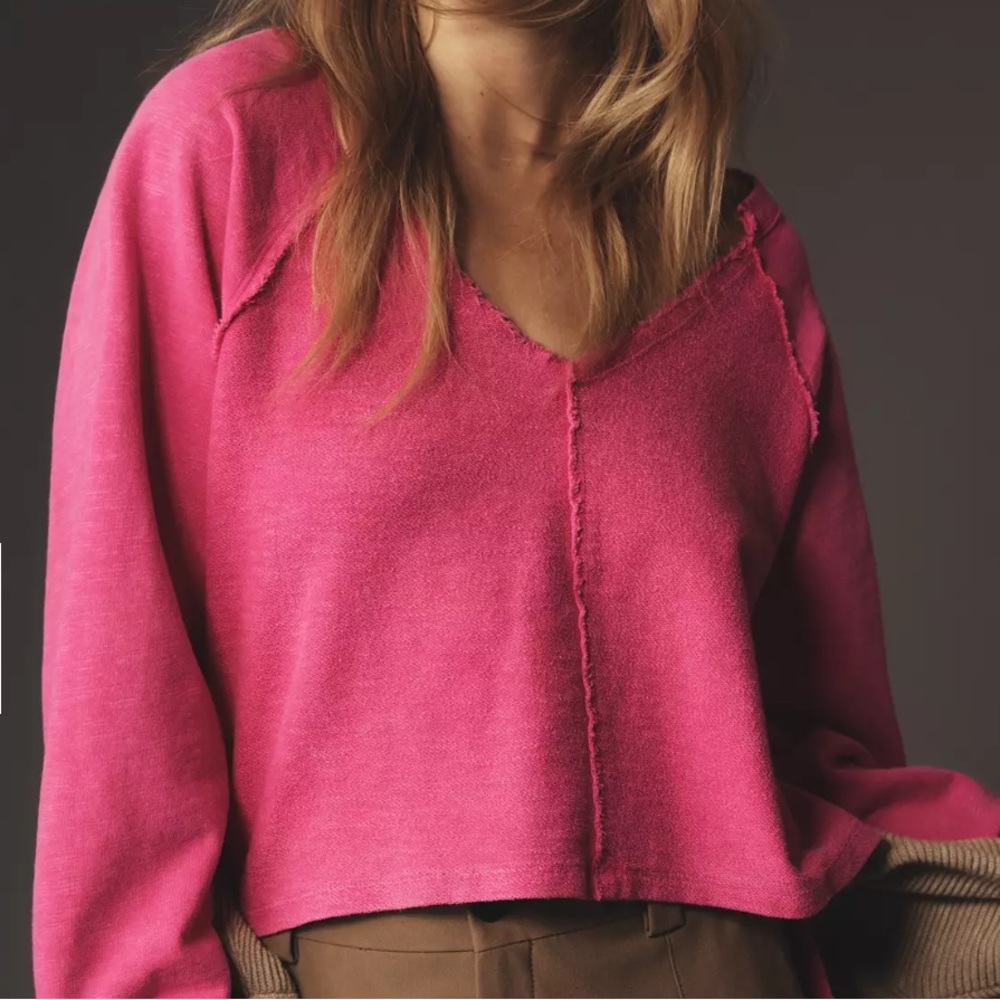 NWT Pilcro Reworked Popover Sweatshirt - Picture 3 of 4